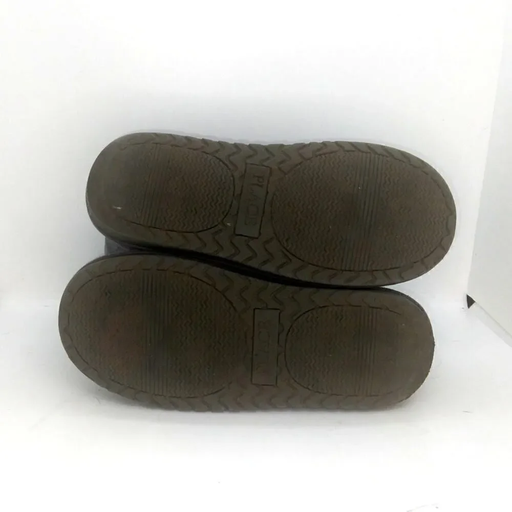 Childrens Place Girls Pre-owned Gray Faux Fur Lined w/Hearts on Side Boots-sz. 1